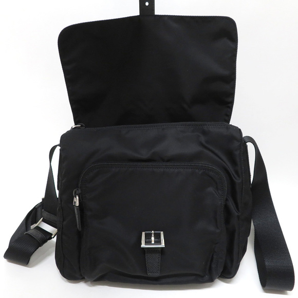 PRADA Nylon Shoulder Bag Black - Picture 4 of 5
